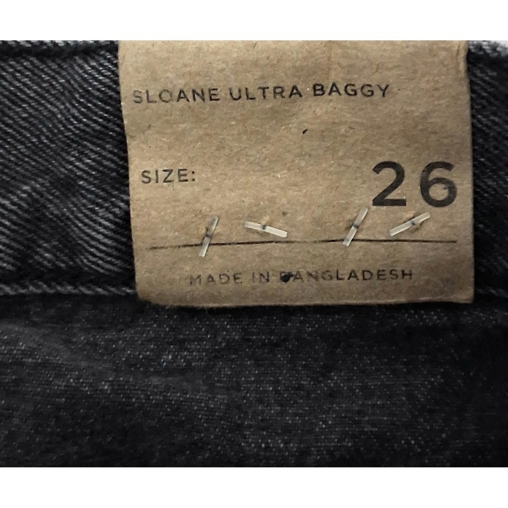 Pacsun Jeans Women's Size 26 Black Sloane Ultra Baggy Low Rise Wide Leg NEW - Picture 4 of 16